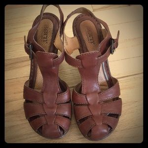 Comfy Brown Heels by Born